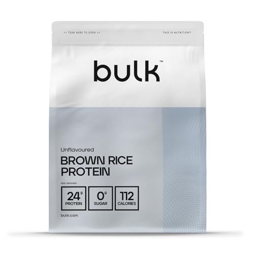 Bulk Proteine Di Riso Integrale 80, Frullato Proteico Vegano, 1Kg, 33 Porzioni