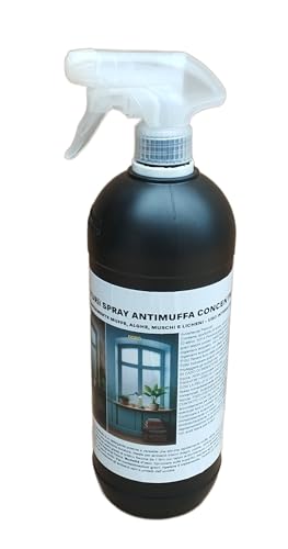 Naturìì Spray Antimuffa Profumato Elimina Muffe, Alghe, Muschi E Licheni Uso Interno Ed Esterno Formula Concentrata Da 1L