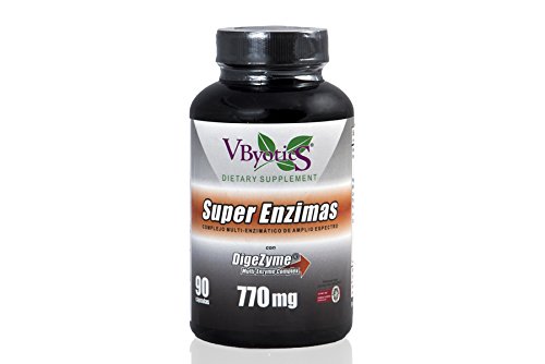 V.Byotic Super Enzimas Con Dygeszime 90 Capsulas