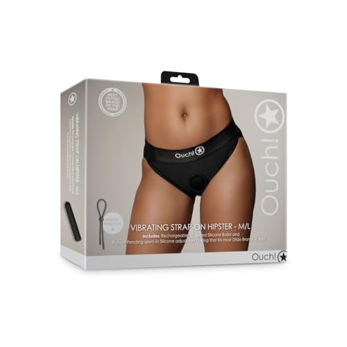 Vibratori Classici Marca Ouch! Slip Con Vibrazione Vibrating Strap-On Hipster Black
