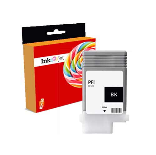 Cvt – Compatibile Con Canon Pfi120 / Pfi-120Bk Nero Inchiostro Per Canon Imageprograf Tm-200 / Tm-205 / Tm-300 / Tm-305