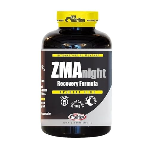Pronutrition Zma Night Recoveri Formula 90 Cps - Adatto Per I Periodi Di Stress Psico Fisico, Astenia - Difficoltà Nel Recupero Dell’Energia Ed Equili