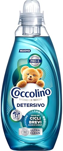 Coccolino Wonder Wash, Detersivo Lavatrice Liquido, Ultra Clean, Efficace Nei Cicli Brevi Da 15 Minuti, Anche A Freddo, Fragranza Che Dura A Lungo, Pu