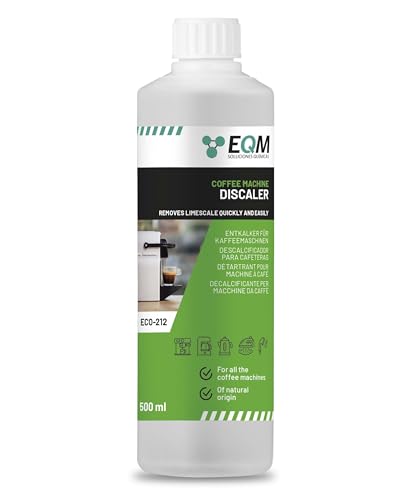 Eqm - Eco- 212 - Decalcificante Per Macchine Da Caffè - 500 Ml - 100% Origine Naturale - Compatibile Con Tutte Le Macchine Da Café