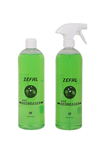 Zefal Bike Degreaser 1L E Ricarica 1L - Sgrassatore Per Biciclette Biodegradabile E Efficace - Pulitore Per Freni A Disco E Catena Detergente E Sgrass