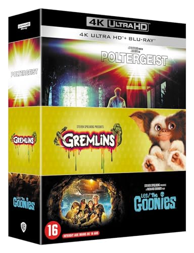 Spielberg Producteur - Coffret 3 Films : Poltergeist + Gremlins + Les Goonies 4K Ultra Hd