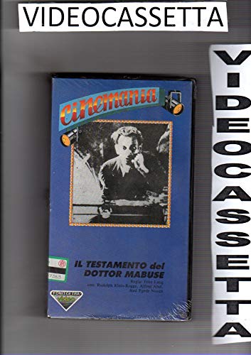 Il Testamento Del Dottor Mabuse - Rudolph Klein Rogge / Alfred Abel - Vhs