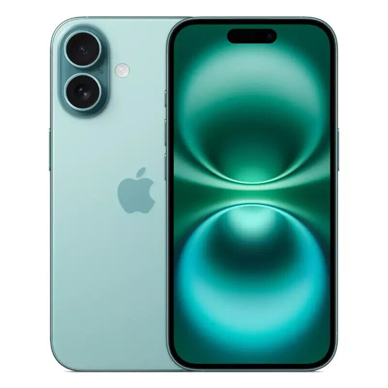 APPLE IPHONE 16 128GB 5G VERDE ACQUA SMARTPHONE MYED3QL/A TEAL ORIGINALE ITALIA