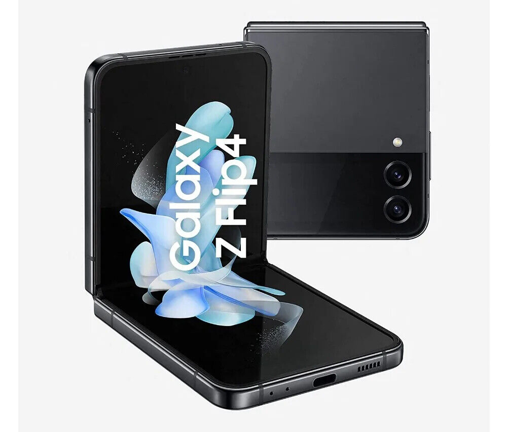 Aglow.it Samsung Z Flip4 5G Graphite 8+256gb Smartphone Sim Free Android, Telefo