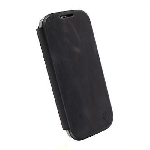 CUSTODIA CASE KRUSELL KIRUNA FLIPCOVER per SAMSUNG GT i9500 GALAXY S4 NERA