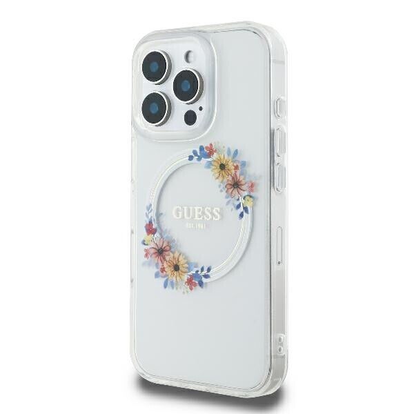 Custodia Guess in TPU rigida per Apple iPhone 16 Pro Max 6.9 - trasparente