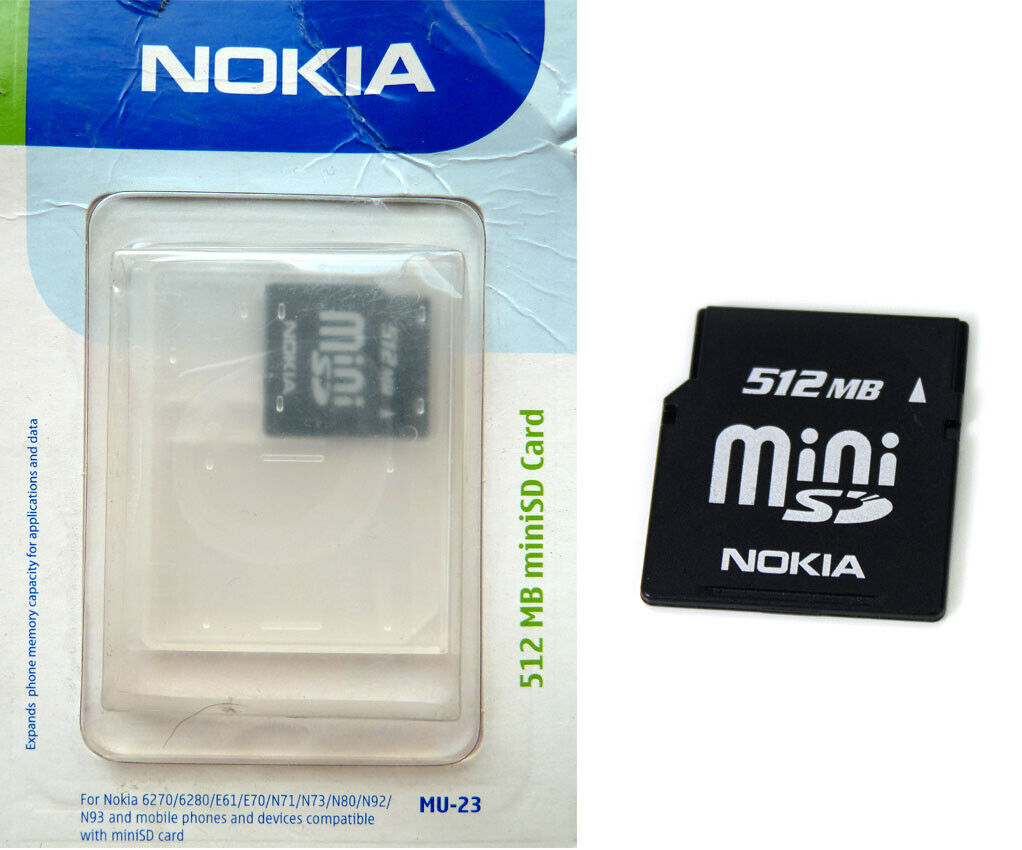 SCHEDA MINI SD 512 megabyte NOKIA MU-23