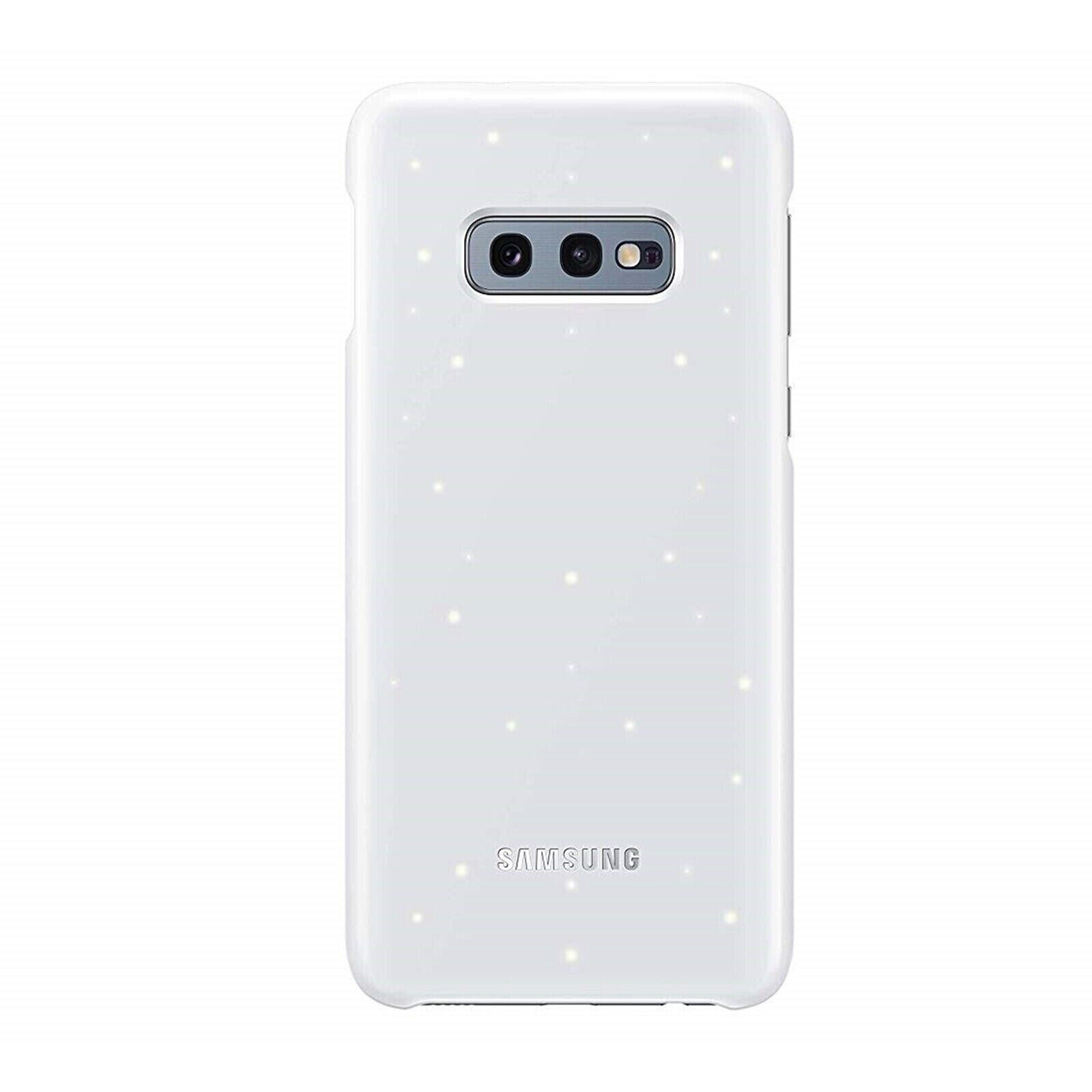 Samsung Custodia Originale LED Back Cover Case Luminosa Galaxy S10e G970F Bianco