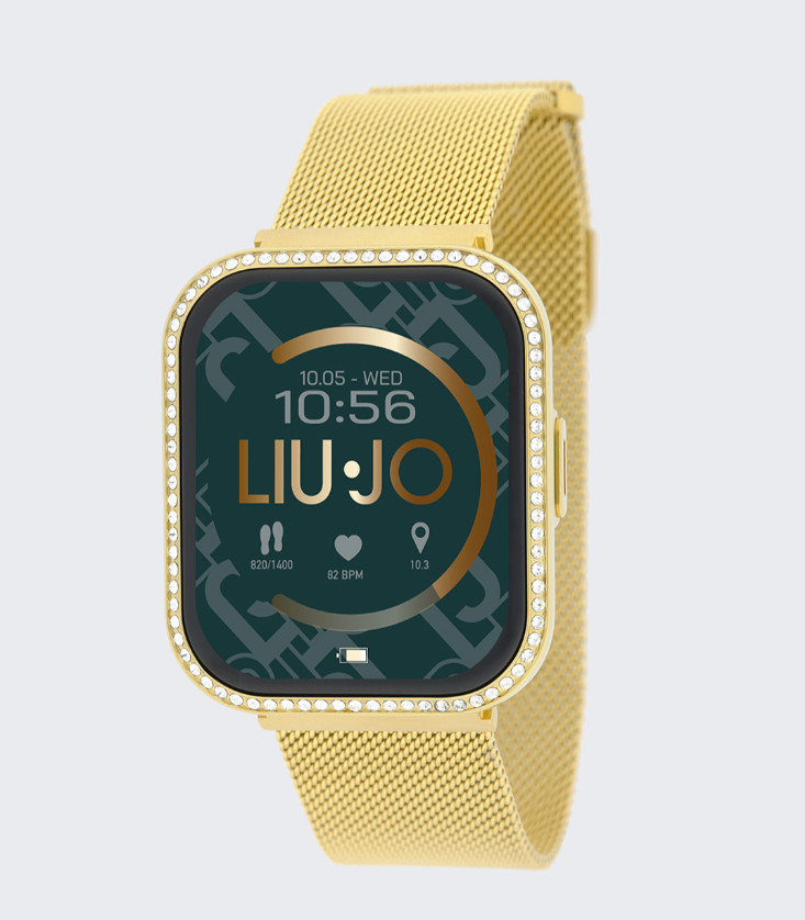 Smartwatch Liu jo Donna Acciaio Maglia Milano Dorato e Brill _SWLJ079