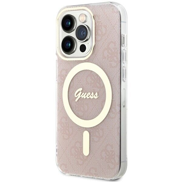 Custodia Guess in TPU rigida per Apple iPhone 15 Pro 6.1 - rosa