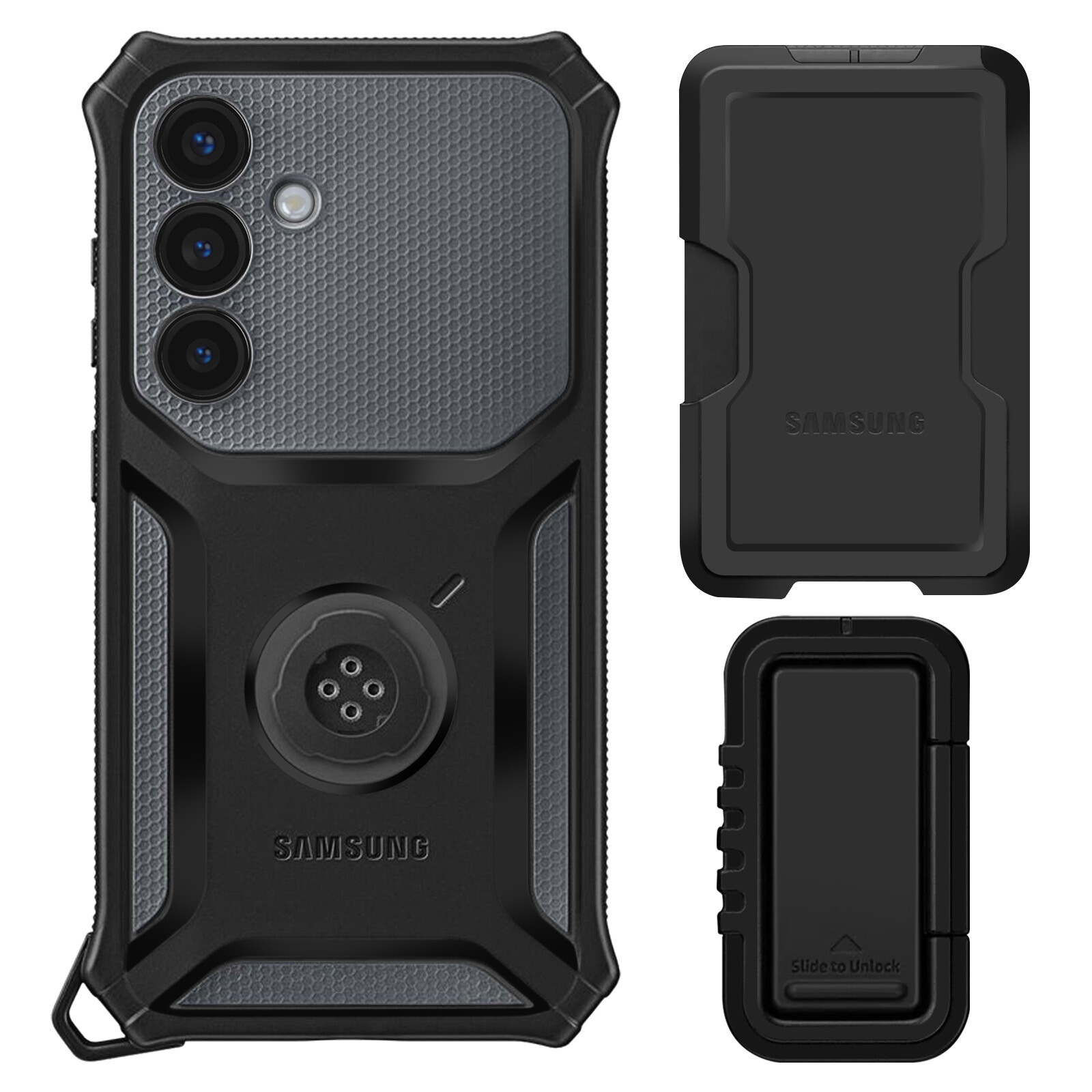 Samsung, Cover per Samsung Galaxy S25 Portacarte e portavideo, Nero
