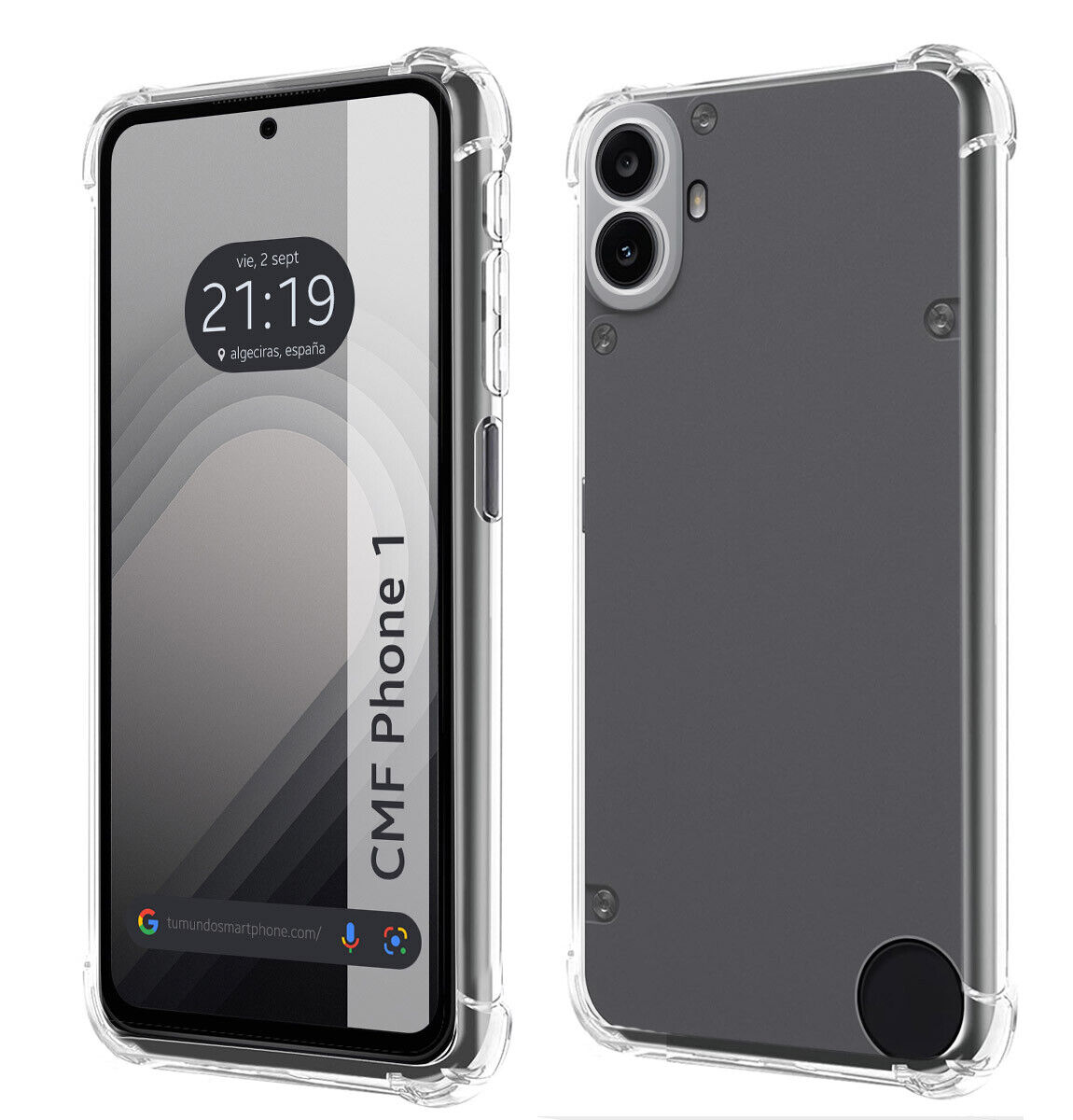 Cover Silicone Anti Colpi Trasparente per Nothing CMF Phone 1