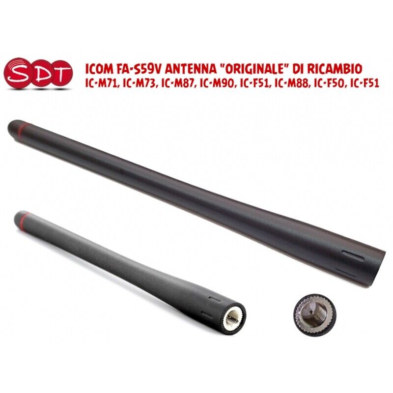 ICOM FA-S59V ANTENNA ORIGINALE DI RICAMBIO PER IC-M71, IC-M73, IC-M87,IC-M87ATEX