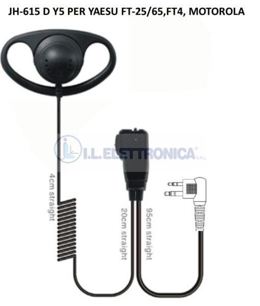 JH-615 D Y5 / (SIMILE SSM-512 ) MICR/AURICOL. YAESU FT-25/65 FT-4 2PIN 333034