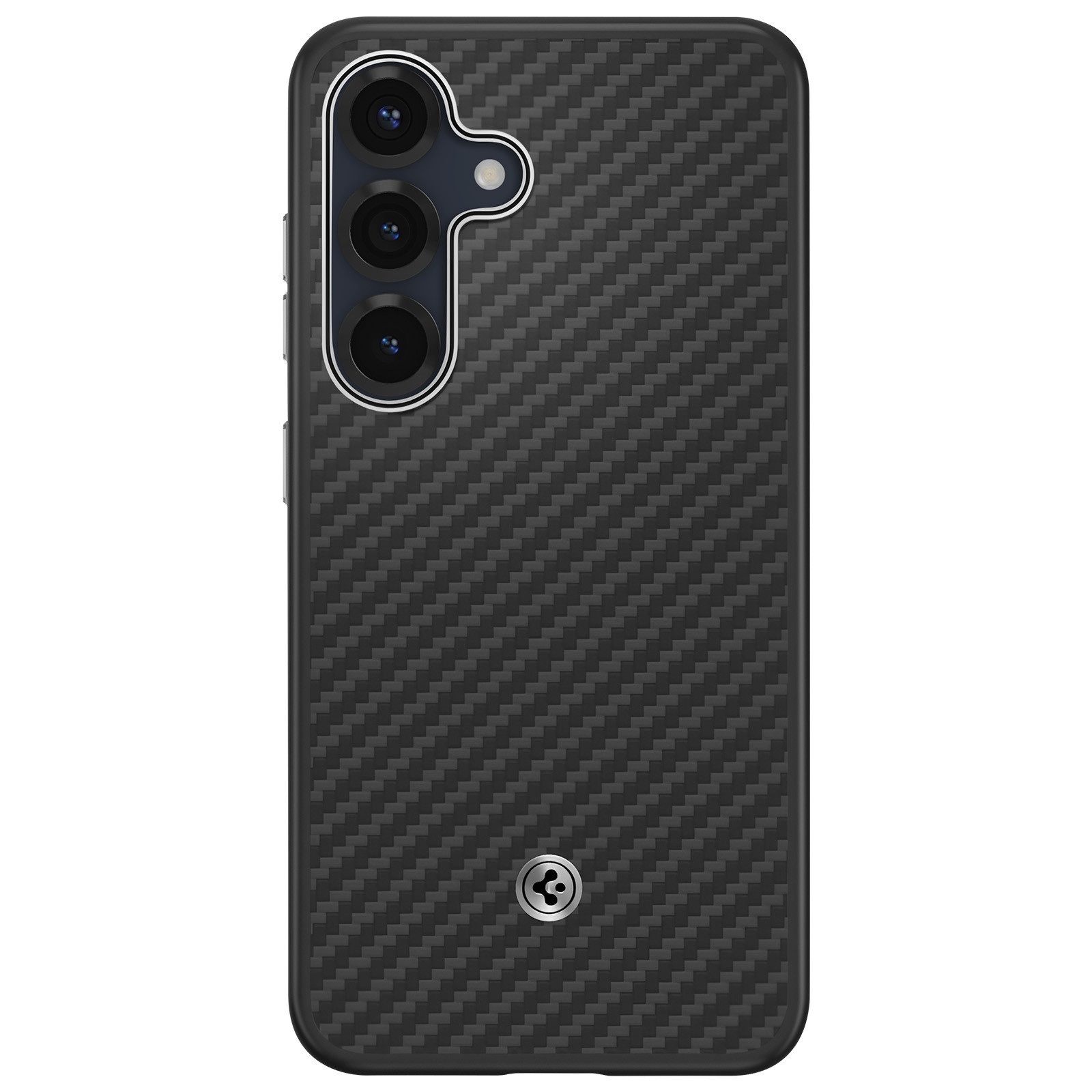 Samsung, Cover per Samsung Galaxy S25 Effetto carbonio Aramid, Nero