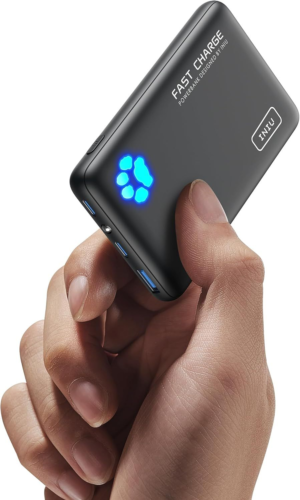 INIU Power Bank, 22,5W 10000mAh Il Più Leggero Ricarica Rapida Nero