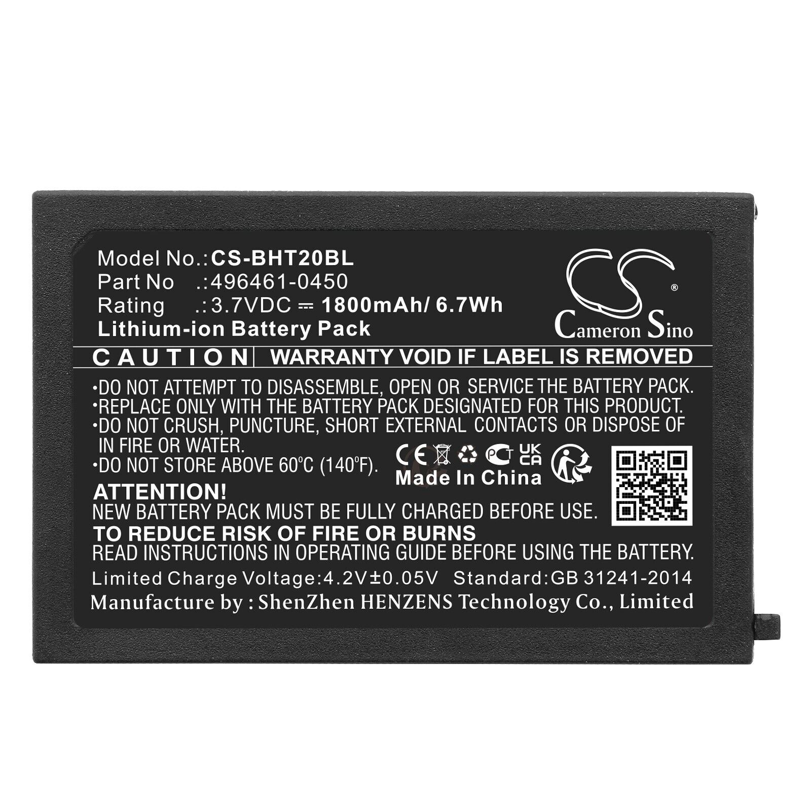 BATTERIE 1800mAh Tipo Denso 496461-0450 BT-20L BT-20LB 496466-1130 FBD2000