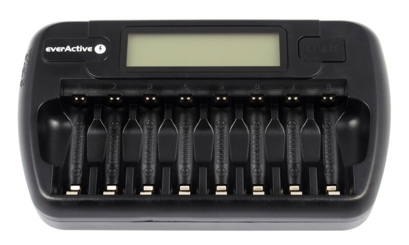 EVERACTIVE GENIUS NC-800 Charger stilo AA ministilo AAA intelligente display LCD