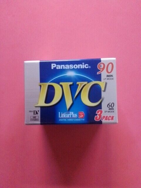 3x Panasonic Mini Digital Video Cassette 90 LP Mode Sigillata Sealed