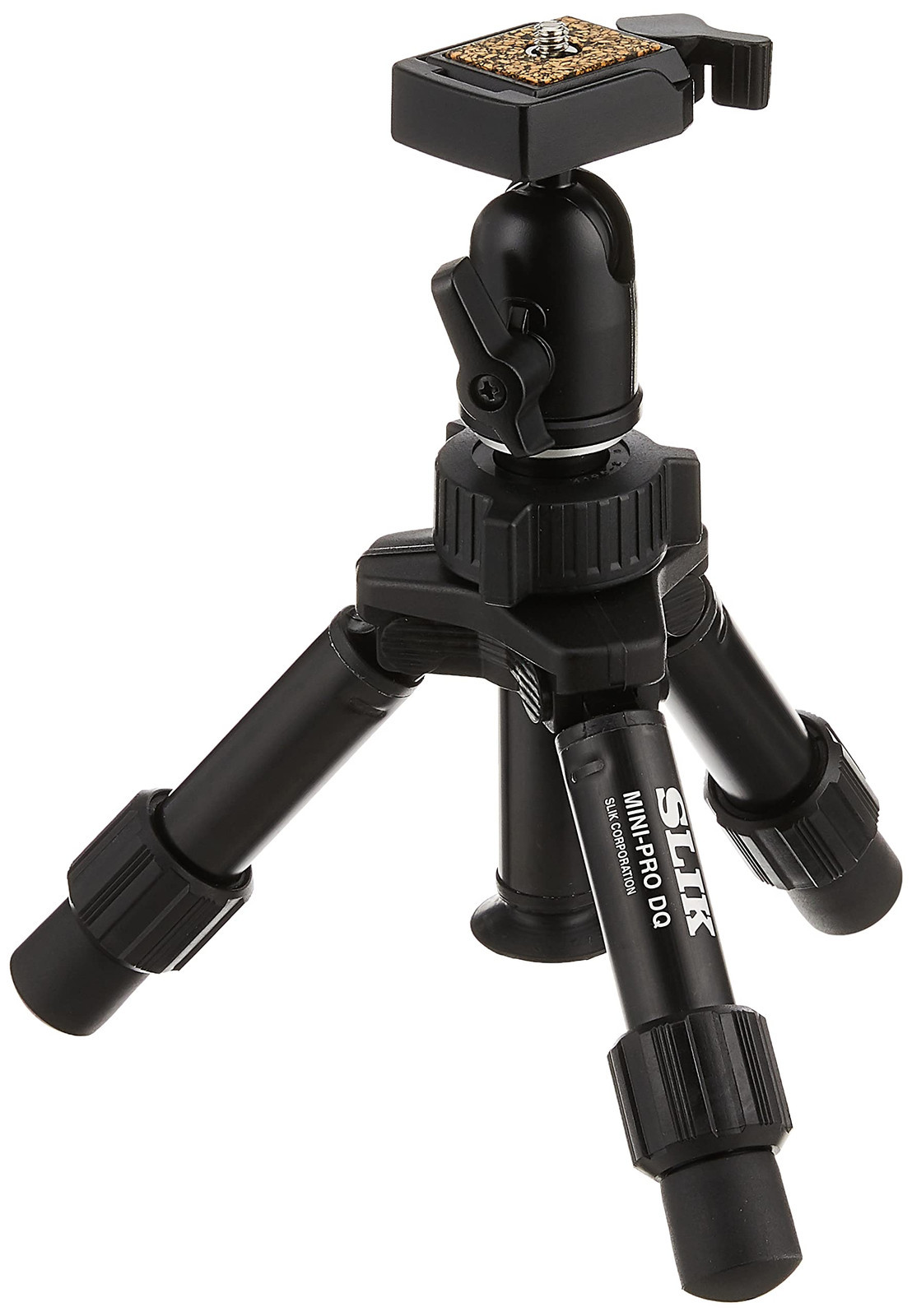 SLIK Mini Pro DQ - Treppiede da tavolo a 2 sezioni, colore: Nero (C9V)