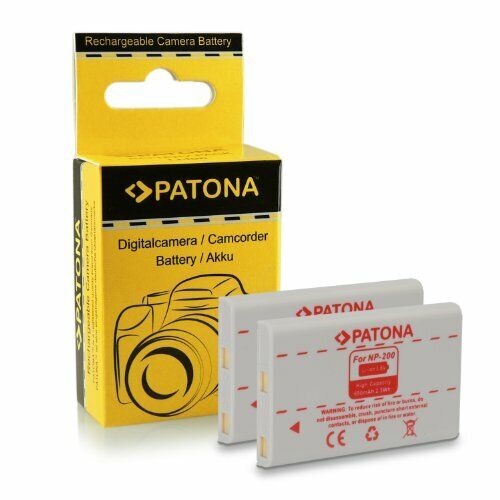 PATONA 2x Batteria NP-200 compatibile con Konica Minolta Dimage X Xi Xg| Xt Xt B