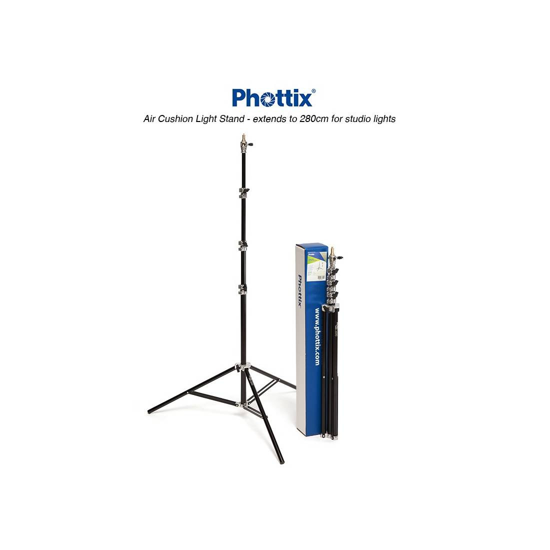 PHOTTIX SALDO 280 air cushion  Light Stand 88211 stativo con sistema pneumatico