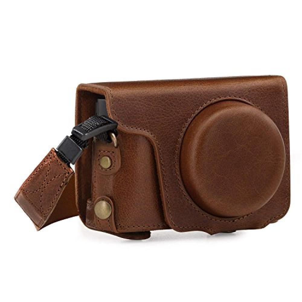 MegaGear MG1436 Panasonic Lumix Dc-Zs200 Tz200 Ev, Marrone - NUOVO