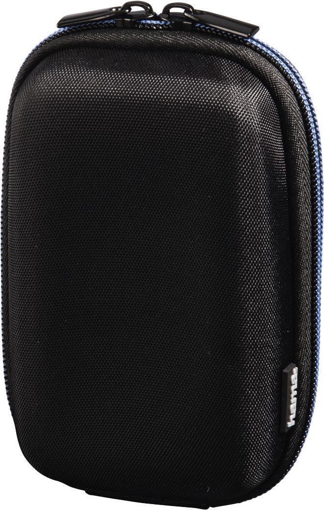 Hama Hardcase Zip Custodia rigida Nero Blu (Hama Hardcase Zip 80M Camera Case Be