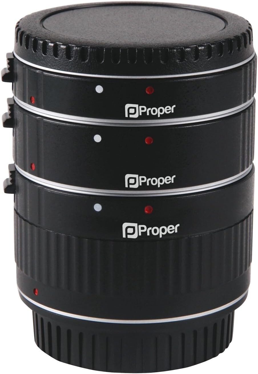 Proper Macro tubo di prolunga Set per Canon EOS DSLR, 100d, 1200d, 700d, 750d, 7