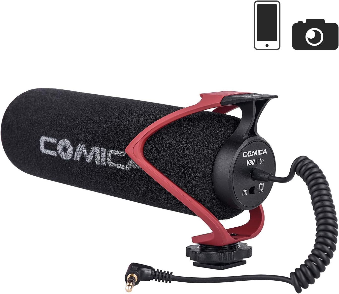comica CVM-V30 LITE Microfono Video Supercardioide Red