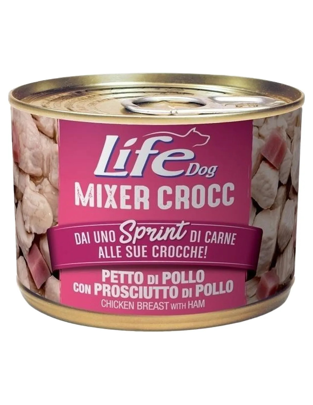 Life Dog MIXER CROCC petto di pollo con prosciutto di pollo 150 gr