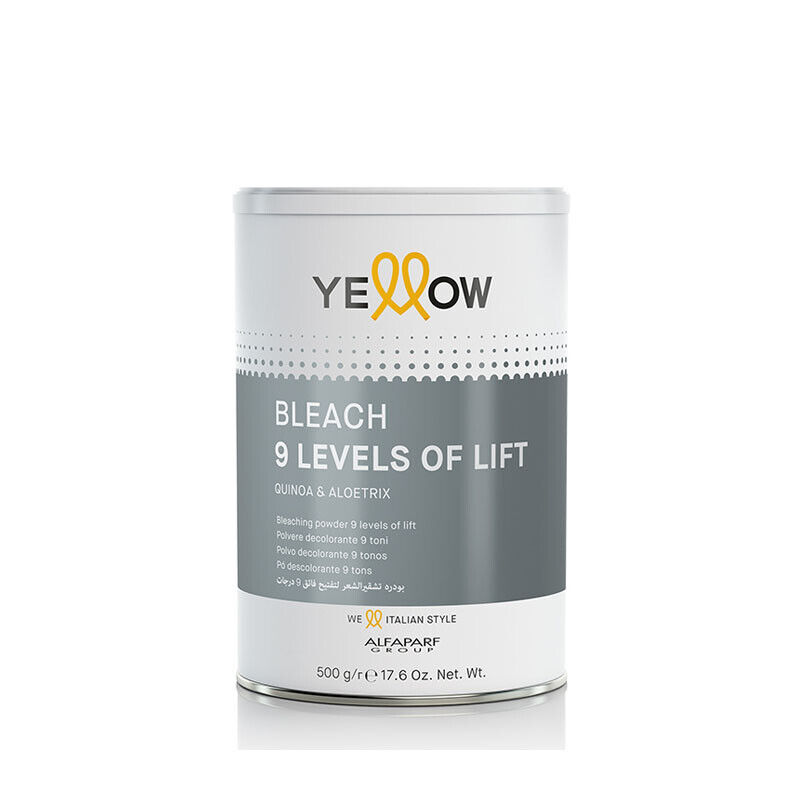 Polvere decolorante per capelli ALFAPARF Yellow Bleach 9 Levels Of Lift 500g