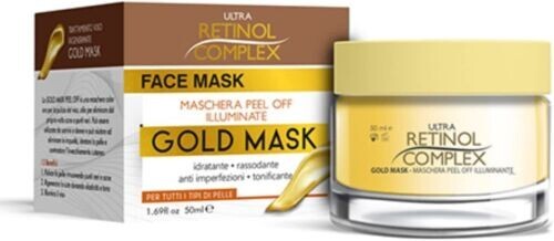 Retinol Complex Gold Mask Maschera Viso Peel Off Illuminante Anti Imperfezioni