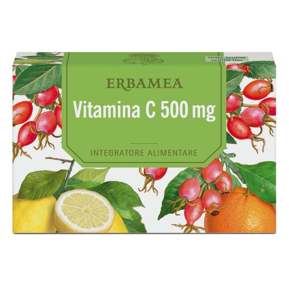 Erbamea Vitamina C 500 Integratore Alimentare, 20 bustine