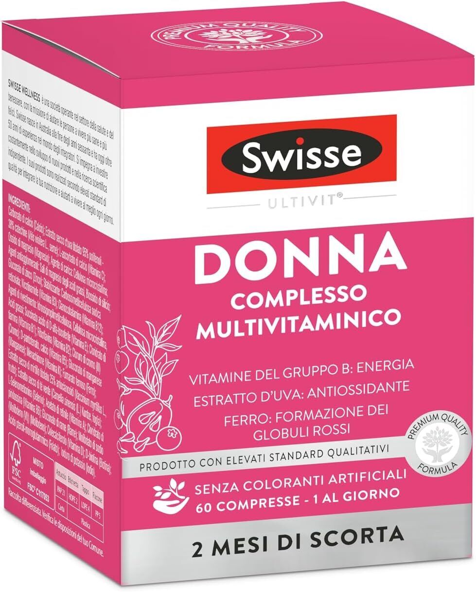 Swisse Donna Complesso Integratore Multivitaminico - 60 Compresse -