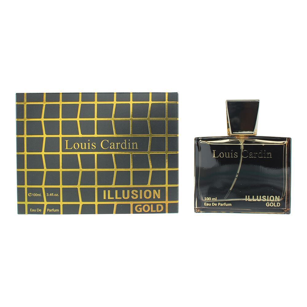 Louis Cardin Illusion Gold Eau de Parfum 100ml Spray For Her Him Brand NEW