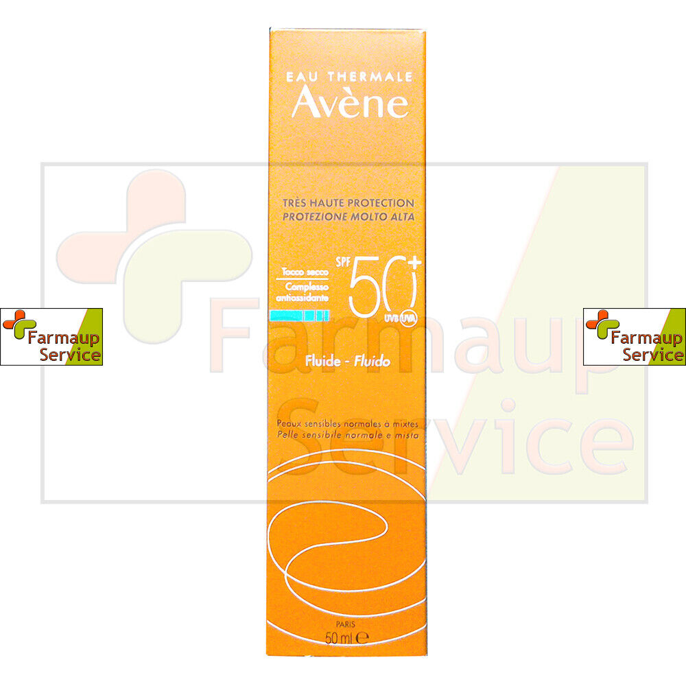 Eau Thermale Avène Fluido SPF50+Tono Secco Viso e Collo Avene