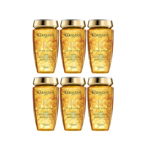 Kerastase Elixir Ultime Le bain 250 ml X 6 - Shampoo agli Oli Preziosi