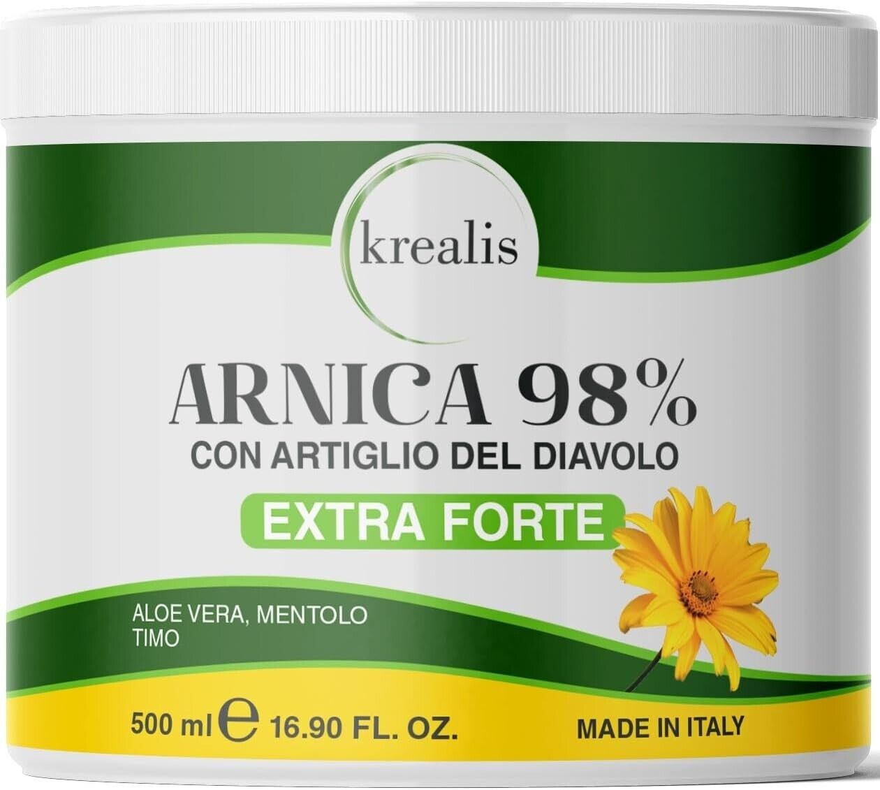 500Ml Arnica per Cavalli Uso Umano 98% Extra Forte, Arnica Gel Forte Potenziata