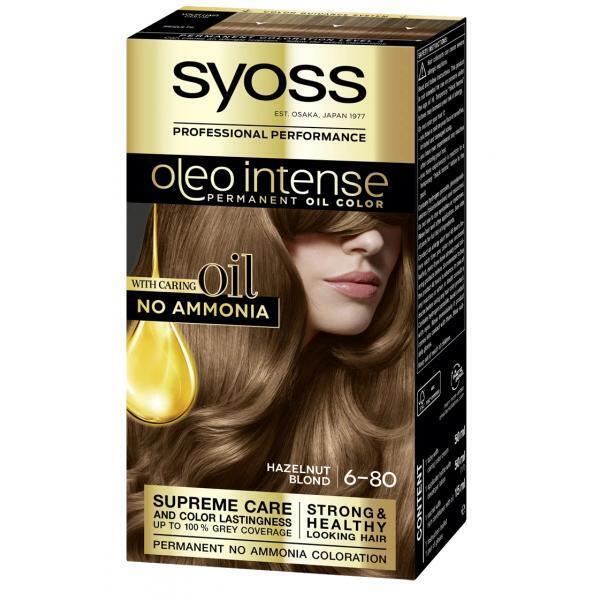 Syoss Oleo Intense Permanent Hair Color 6-80 Caramel Blonde