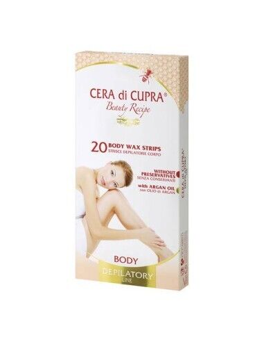 CERA DI CUPRA STRISCE DEPILATORIE CORPO 20PZ