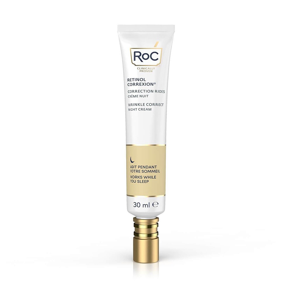 Roc Retinol Correxion - Wrinkle Correct Crema Viso Intensiva Notte, 30ml