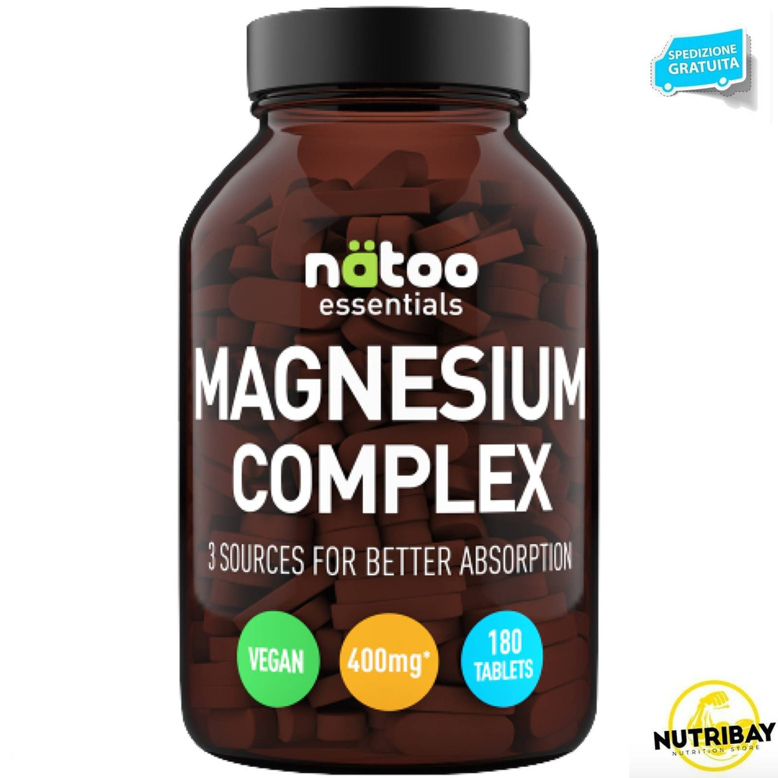 NATOO ESSENTIALS MAGNESIUM COMPLEX 180 TABS COMPLESSO DI MAGNESIO