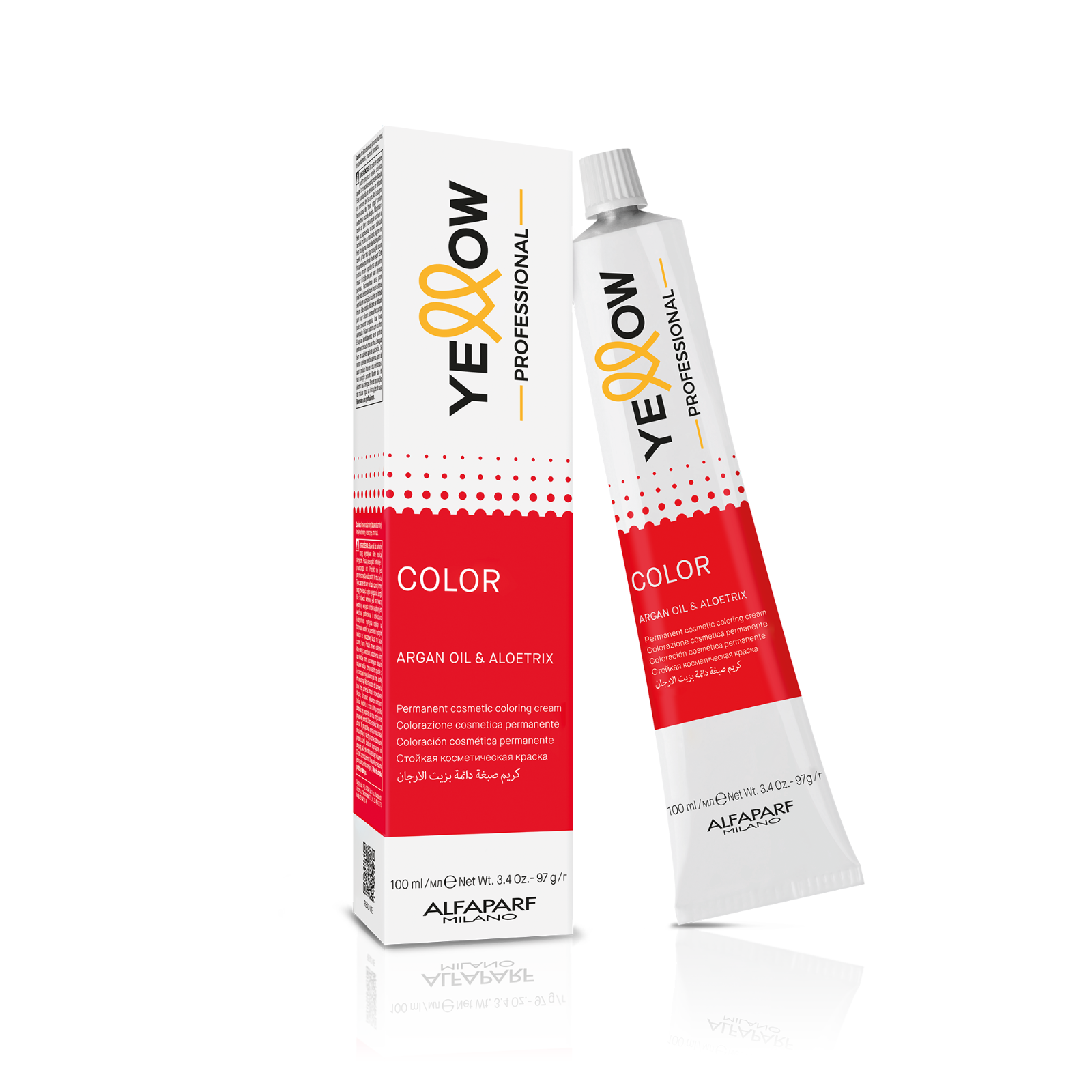 YELLOW PROFESSIONAL COLOR CREAM 6.51 BIONDO SCURO MOGANO CENERE