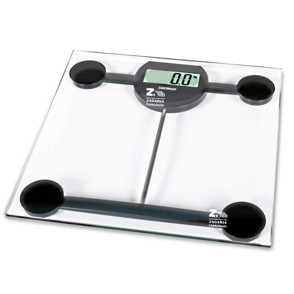 BILANCIA PESAPERSONE DIGITALE PIATTAFORMA IN VETRO TEMPERATO PORTATA MAX 180 Kg